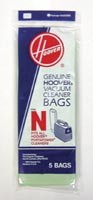 HOOVER PAPER BAGS STYLE N 5 PACK HOOVER PAPER BAGS STYLE N 5 PACK