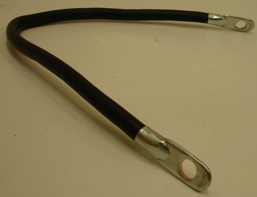 BATTERY CABLE 10" 4 GAUGE WITH EYELETS