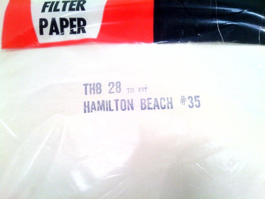 HAMILTON BEACH PAPER BAGS 4 PACK MODEL 35